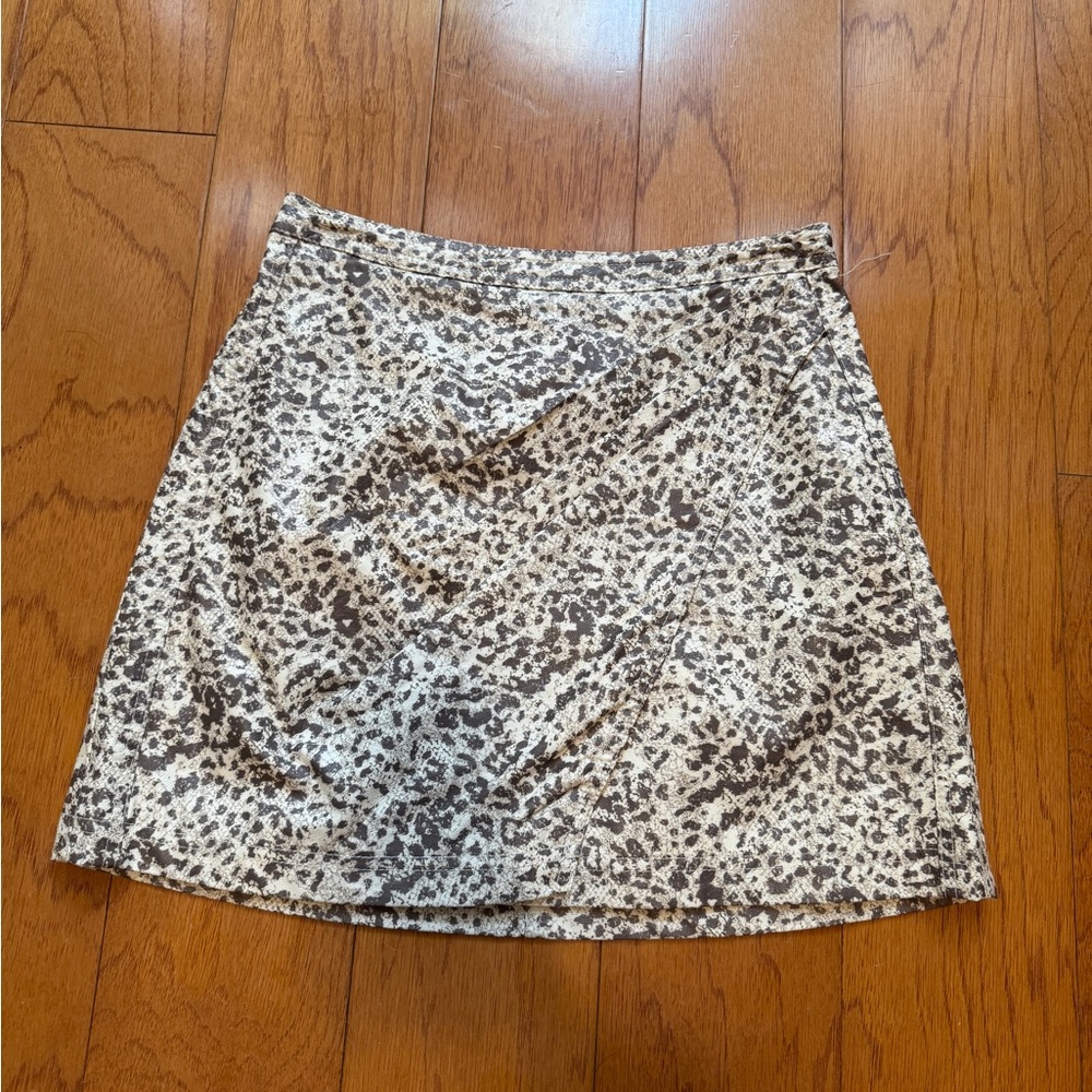 Free People Snakeskin Print Mini Skirt